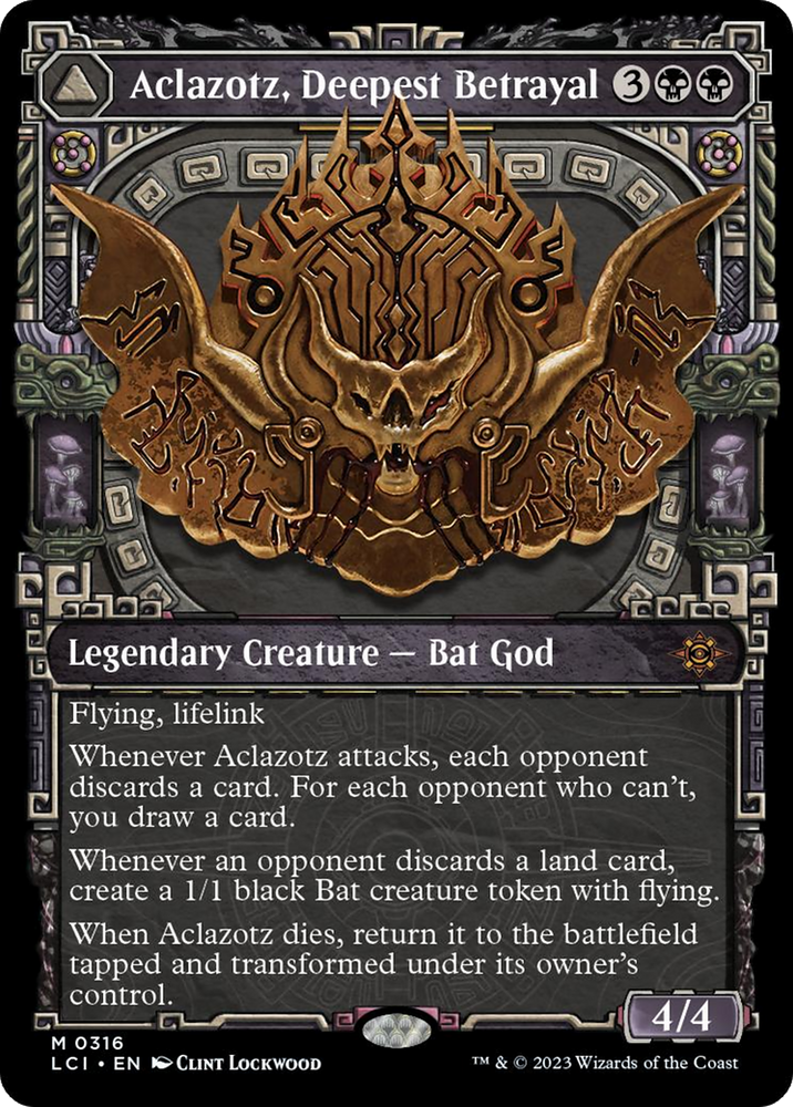 Aclazotz, Deepest Betrayal // Temple of the Dead (Showcase) [The Lost Caverns of Ixalan] Magic: The Gathering