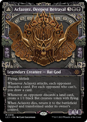 Aclazotz, Deepest Betrayal // Temple of the Dead (Showcase) [The Lost Caverns of Ixalan] Magic: The Gathering