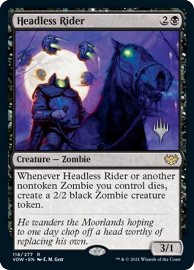 Headless Rider (Promo Pack) [Innistrad: Crimson Vow Promos] Magic: The Gathering