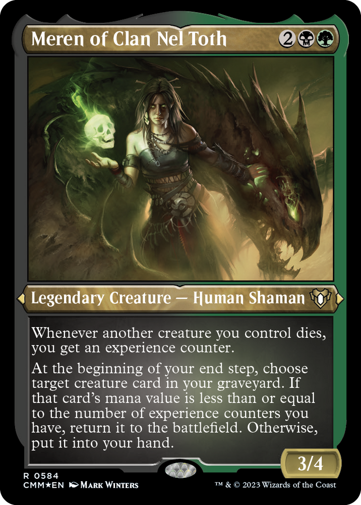 Meren of Clan Nel Toth (Foil Etched) [Commander Masters] Magic: The Gathering