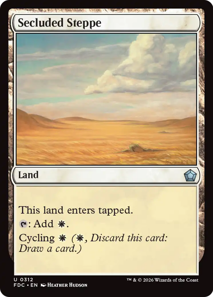 Secluded Steppe [Foundations Commander] Magic: The Gathering