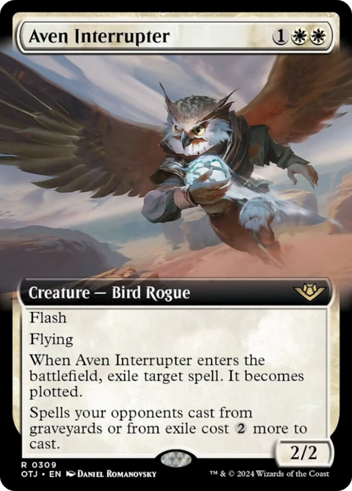 Aven Interrupter (Extended Art) [Outlaws of Thunder Junction] Magic: The Gathering
