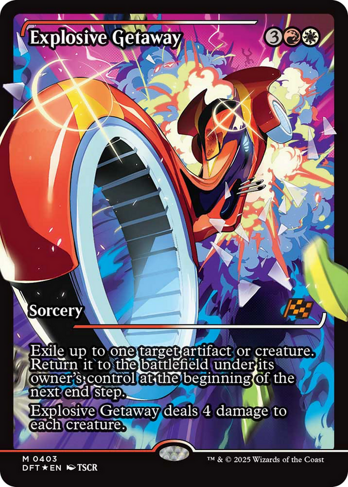 Explosive Getaway (Showcase) [Aetherdrift] Magic: The Gathering