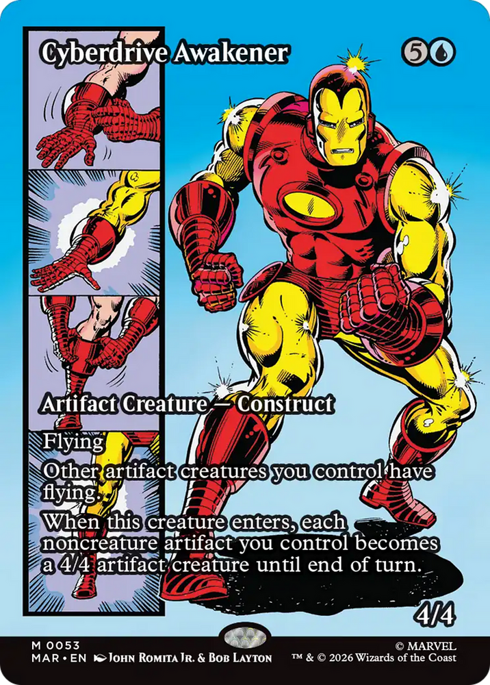 Cyberdrive Awakener (Borderless) [Marvel Universe: Eternal-Legal] Magic: The Gathering