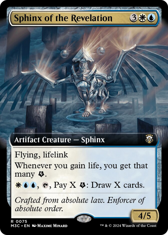 Sphinx of the Revelation (Extended Art) [Modern Horizons 3 Commander] Magic: The Gathering