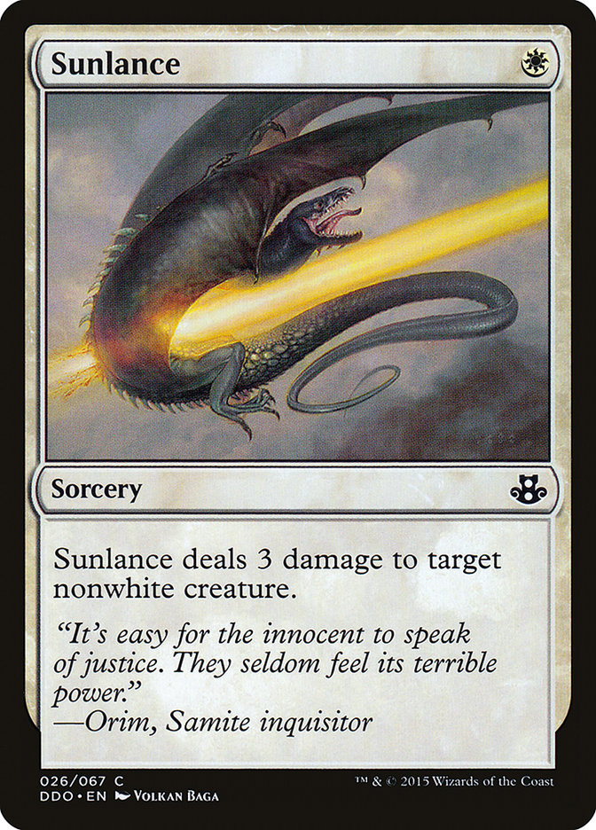 Sunlance [Duel Decks: Elspeth vs. Kiora] Magic: The Gathering