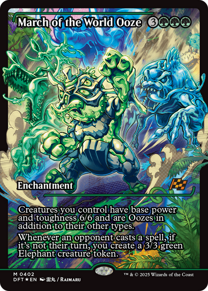 March of the World Ooze (Showcase) [Aetherdrift] Magic: The Gathering