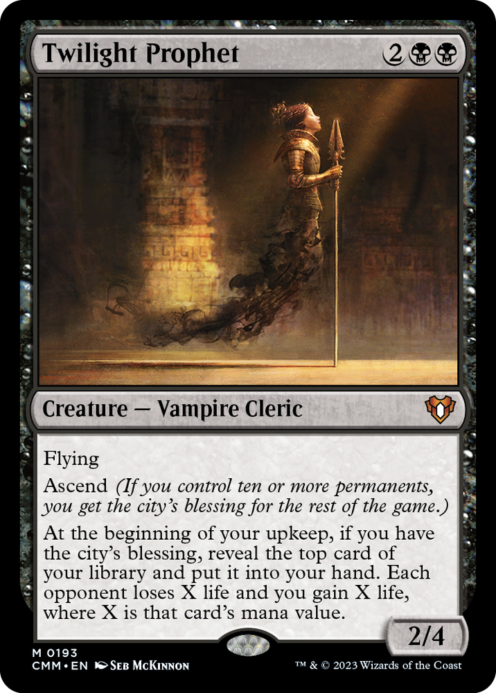 Twilight Prophet [Commander Masters] Magic: The Gathering