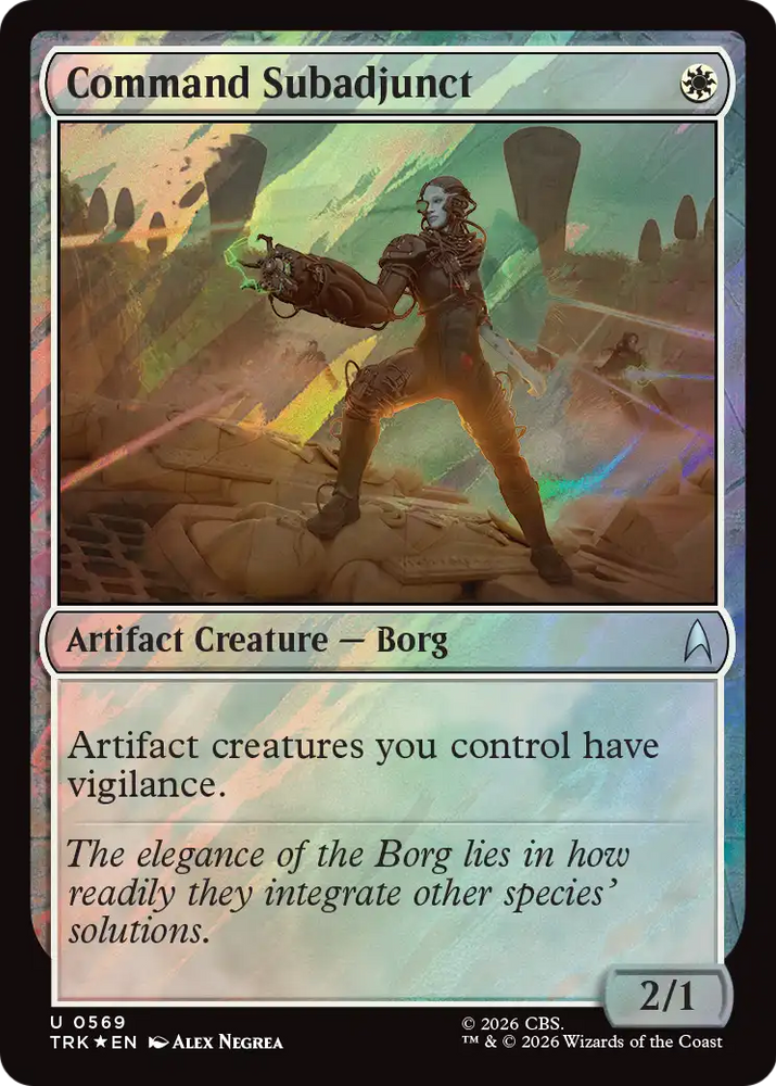 Command Subadjunct (Surge Foil) [Star Trek] Magic: The Gathering
