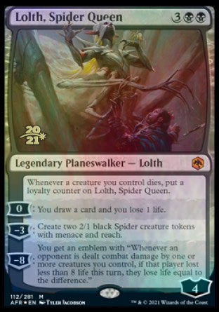 Lolth, Spider Queen [Dungeons & Dragons: Adventures in the Forgotten Realms Prerelease Promos] Magic: The Gathering