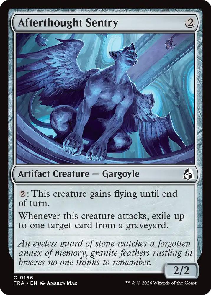 Afterthought Sentry [Reality Fracture] Magic: The Gathering