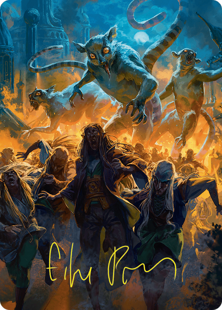 Preposterous Proportions Art Card (43/54) (Gold-Stamped Signature) [Foundations Art Series] Magic: The Gathering
