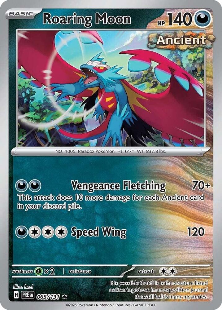 Roaring Moon (065/131) [Scarlet & Violet: Prismatic Evolutions] Pokémon