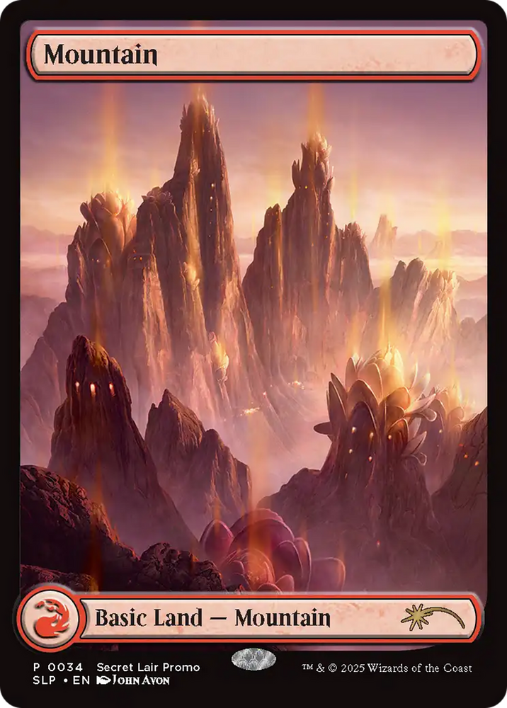 Mountain (0034) [Secret Lair Showdown] Magic: The Gathering