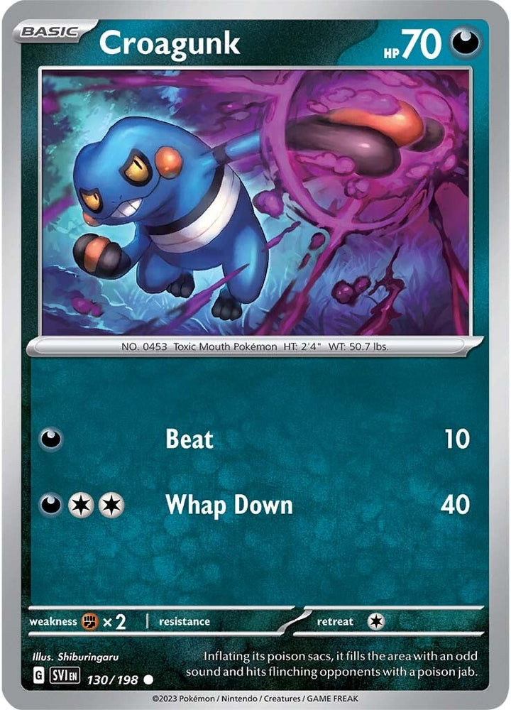 Croagunk (130/198) [Scarlet & Violet: Base Set] Pokémon