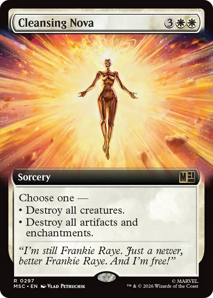 Cleansing Nova (Extended Art) [Marvel Super Heroes Commander] Magic: The Gathering