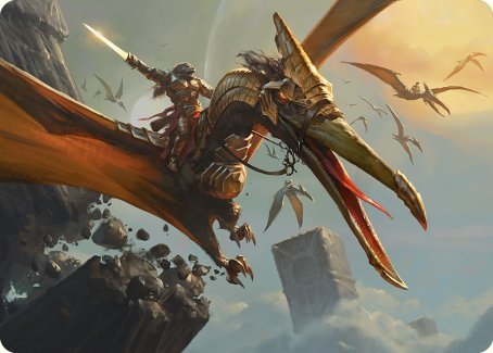 Skyhunter Strike Force Art Card [Phyrexia: All Will Be One Art Series] Magic: The Gathering