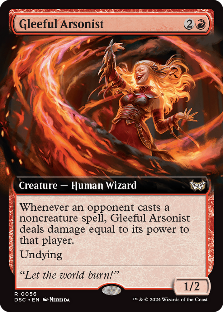Gleeful Arsonist (Extended Art) [Duskmourn: House of Horror Commander] Magic: The Gathering