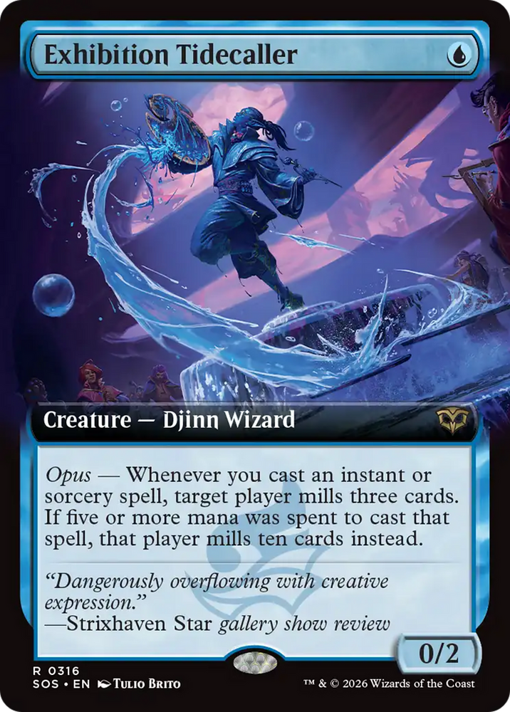 Exhibition Tidecaller (Extended Art) [Secrets of Strixhaven] Magic: The Gathering