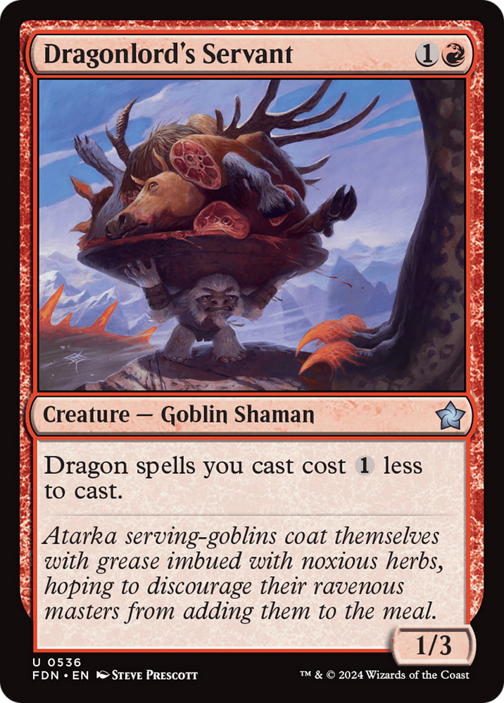 Dragonlord's Servant [Foundations] Magic: The Gathering