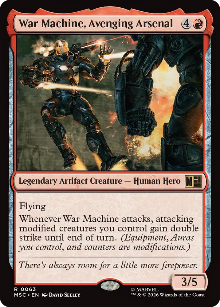 War Machine, Avenging Arsenal [Marvel Super Heroes Commander] Magic: The Gathering