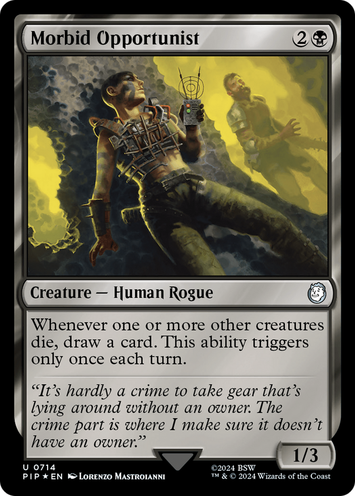 Morbid Opportunist (Surge Foil) [Fallout] Magic: The Gathering