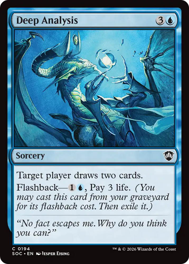 Deep Analysis [Secrets of Strixhaven Commander] Magic: The Gathering