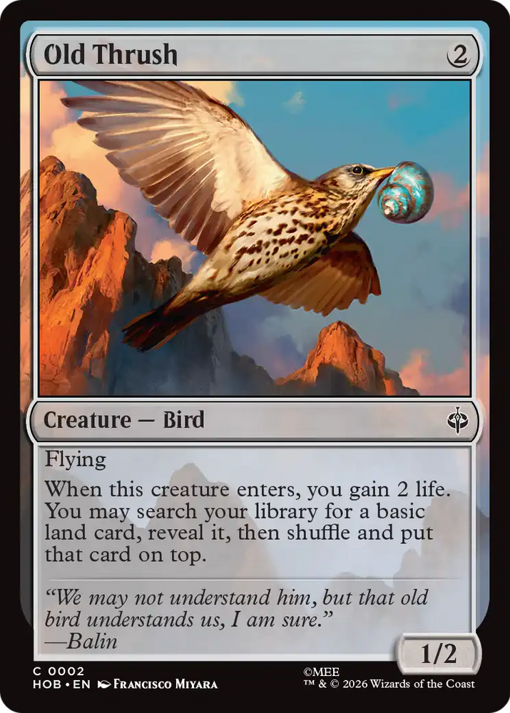 Old Thrush [The Hobbit] Magic: The Gathering