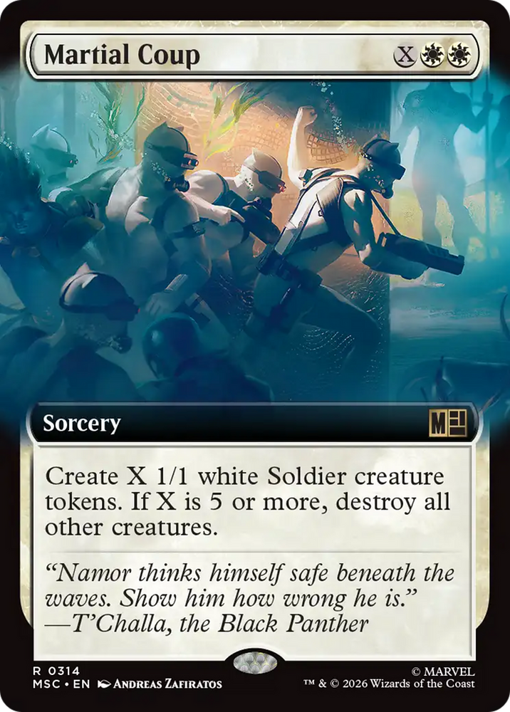 Martial Coup (Extended Art) [Marvel Super Heroes Commander] Magic: The Gathering