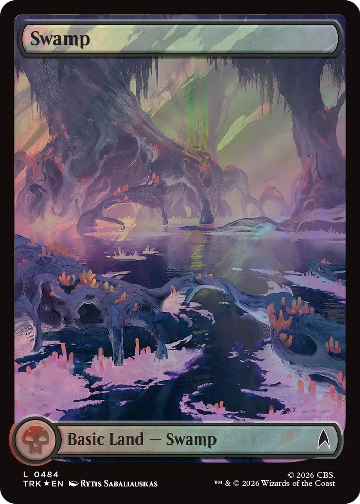 Swamp (0484) (Surge Foil) [Star Trek] Magic: The Gathering