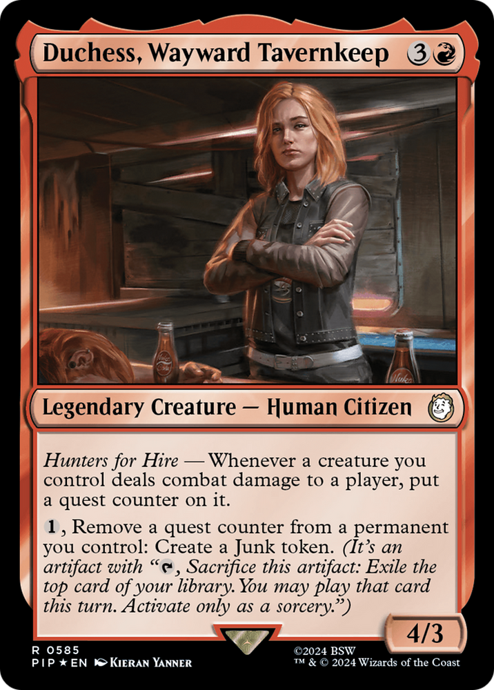 Duchess, Wayward Tavernkeep (Surge Foil) [Fallout] Magic: The Gathering