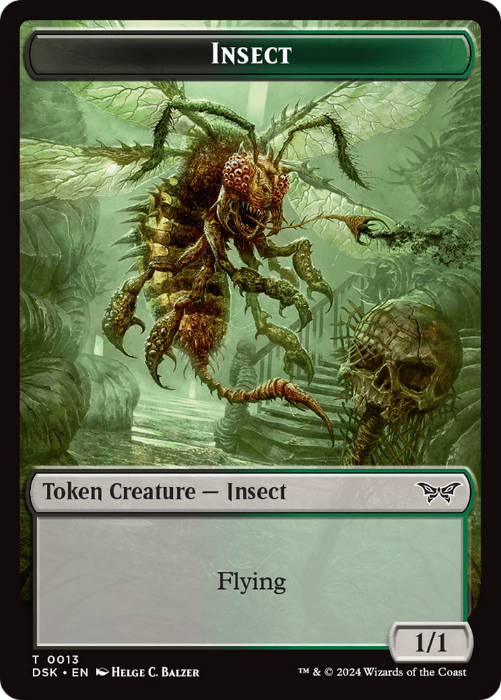 Insect (0013) Token [Duskmourn: House of Horror Tokens] Magic: The Gathering