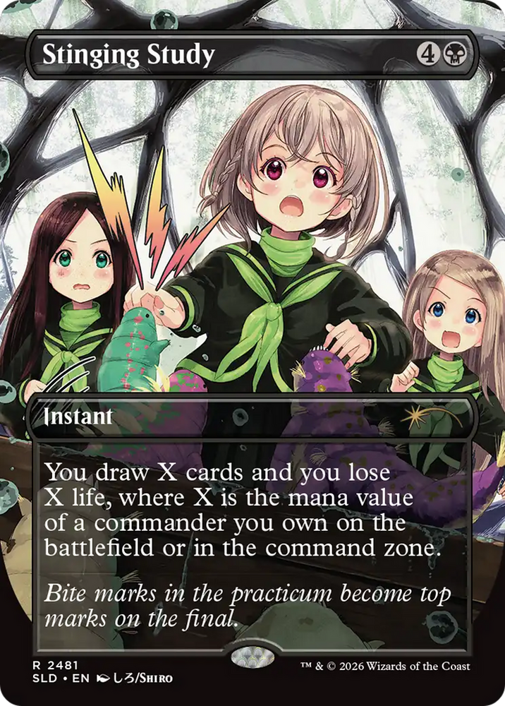 Stinging Study [Secret Lair Drop Series] Magic: The Gathering