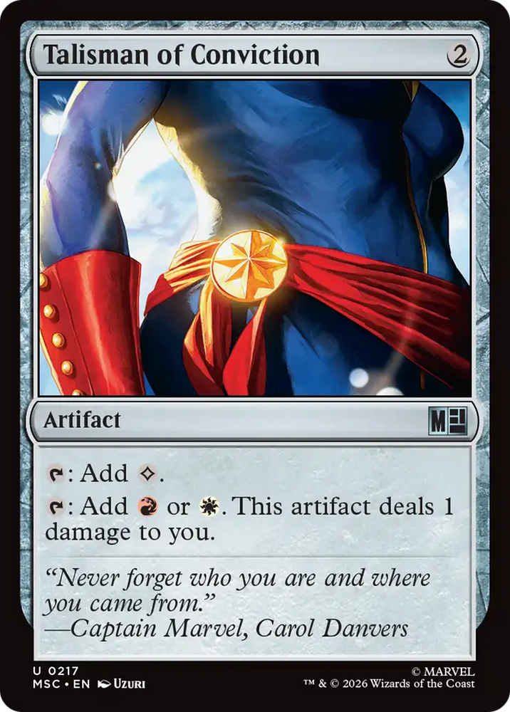 Talisman of Conviction [Marvel Super Heroes Commander] Magic: The Gathering