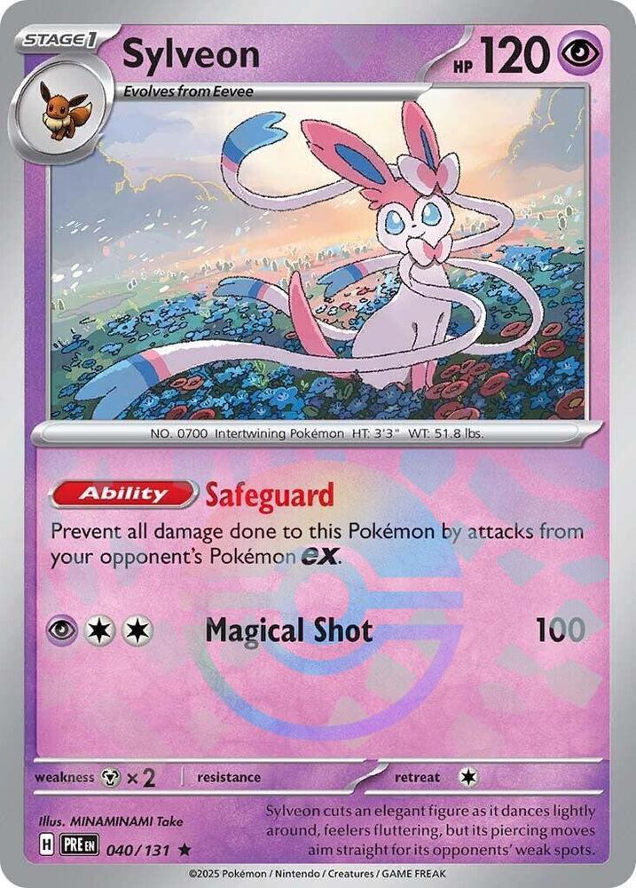 Sylveon (040/131) (Poke Ball Pattern) [Scarlet & Violet: Prismatic Evolutions] Pokémon