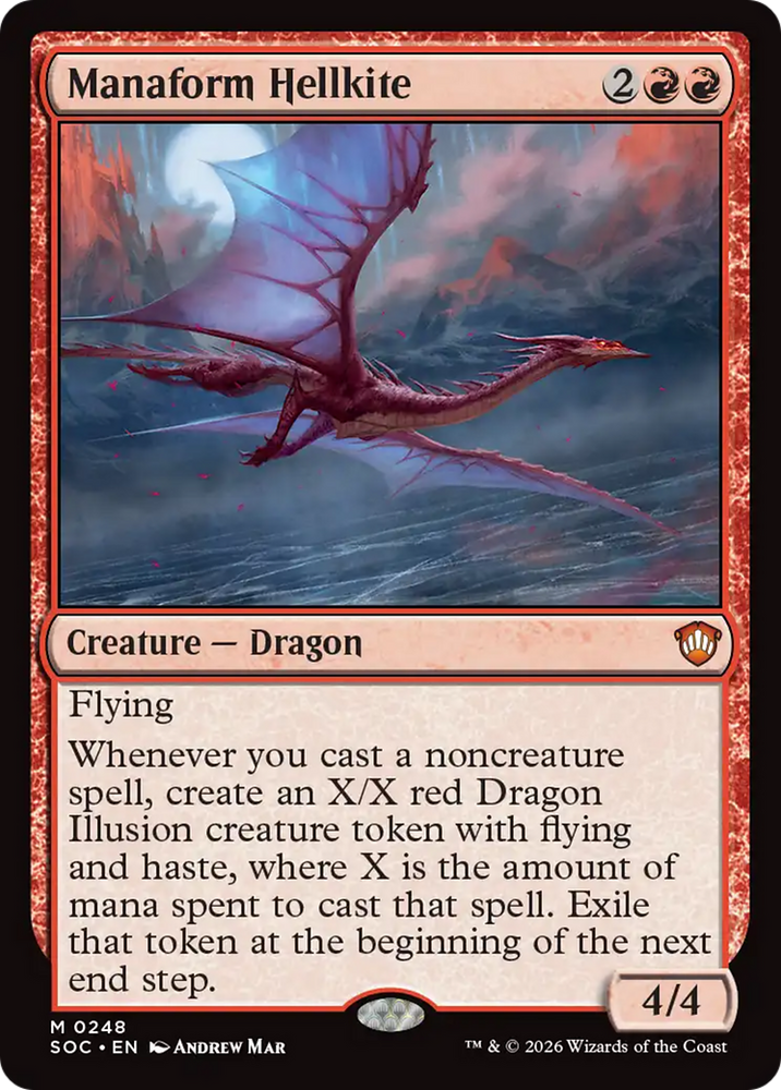 Manaform Hellkite [Secrets of Strixhaven Commander] Magic: The Gathering