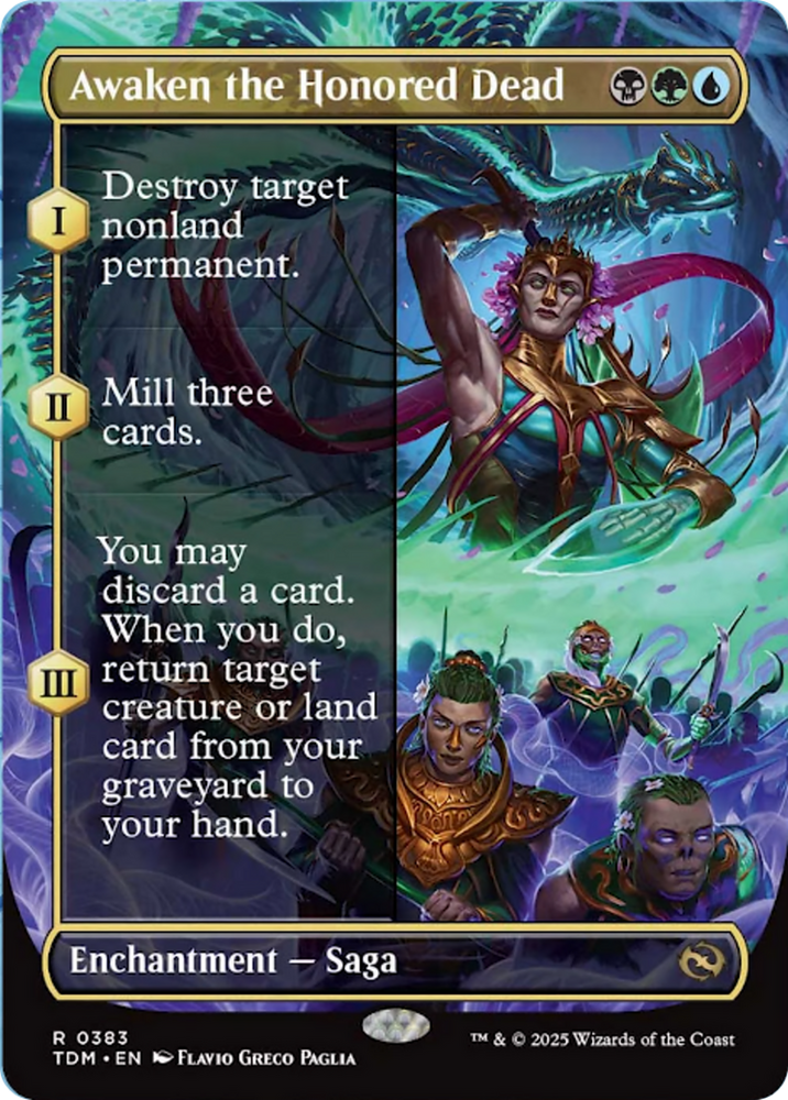 Awaken the Honored Dead (Borderless) [Tarkir: Dragonstorm] Magic: The Gathering
