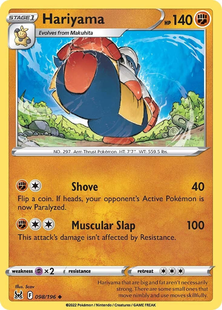 Hariyama (098/196) [Sword & Shield: Lost Origin] Pokémon