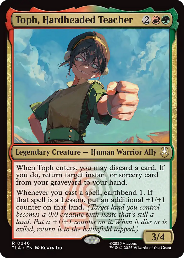 Toph, Hardheaded Teacher [Avatar: The Last Airbender] Magic: The Gathering