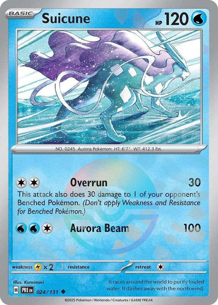 Suicune (024/131) (Poke Ball Pattern) [Scarlet & Violet: Prismatic Evolutions] Pokémon