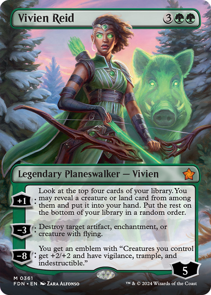 Vivien Reid (Borderless) [Foundations] Magic: The Gathering