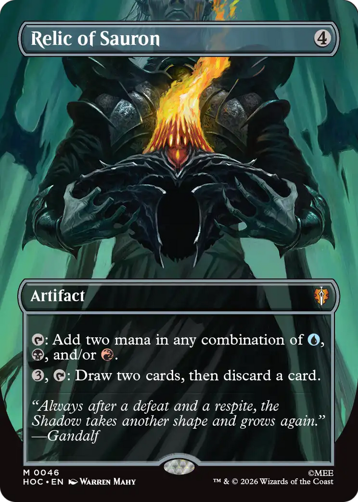 Relic of Sauron (Borderless) [The Hobbit: Eternal-Legal] Magic: The Gathering