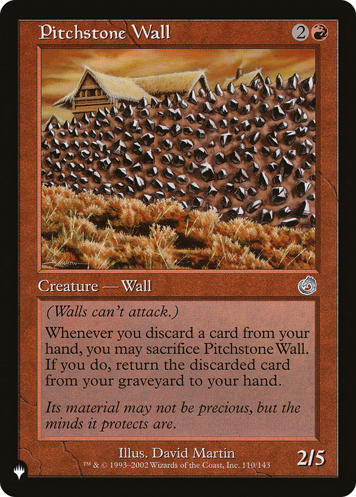 Pitchstone Wall [The List] Magic: The Gathering