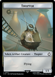 Treasure (0019) // Thopter Double-Sided Token [Fallout Tokens] Magic: The Gathering