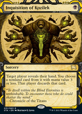 Inquisition of Kozilek (Foil Etched) [Strixhaven: Mystical Archive] Magic: The Gathering