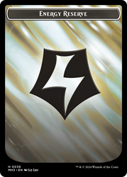 Energy Reserve (Ripple Foil) // Servo Double-Sided Token [Modern Horizons 3 Tokens] Magic: The Gathering