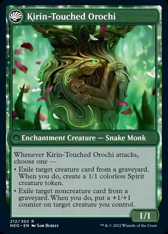 Teachings of the Kirin // Kirin-Touched Orochi [Kamigawa: Neon Dynasty] Magic: The Gathering