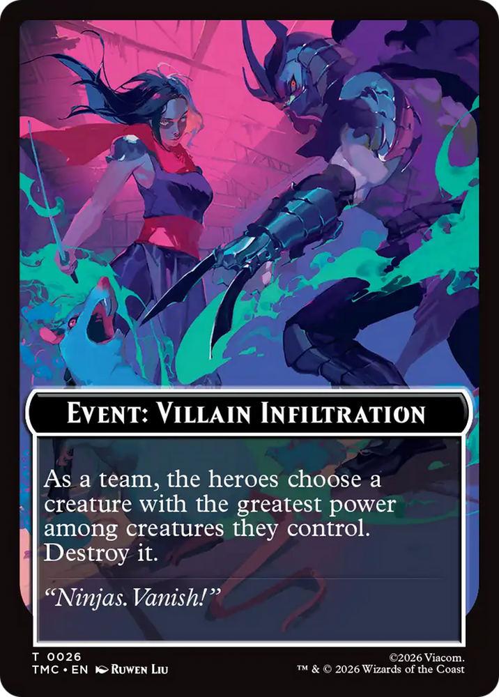 Event: Villain Infiltration [Teenage Mutant Ninja Turtles Commander Tokens] Magic: The Gathering