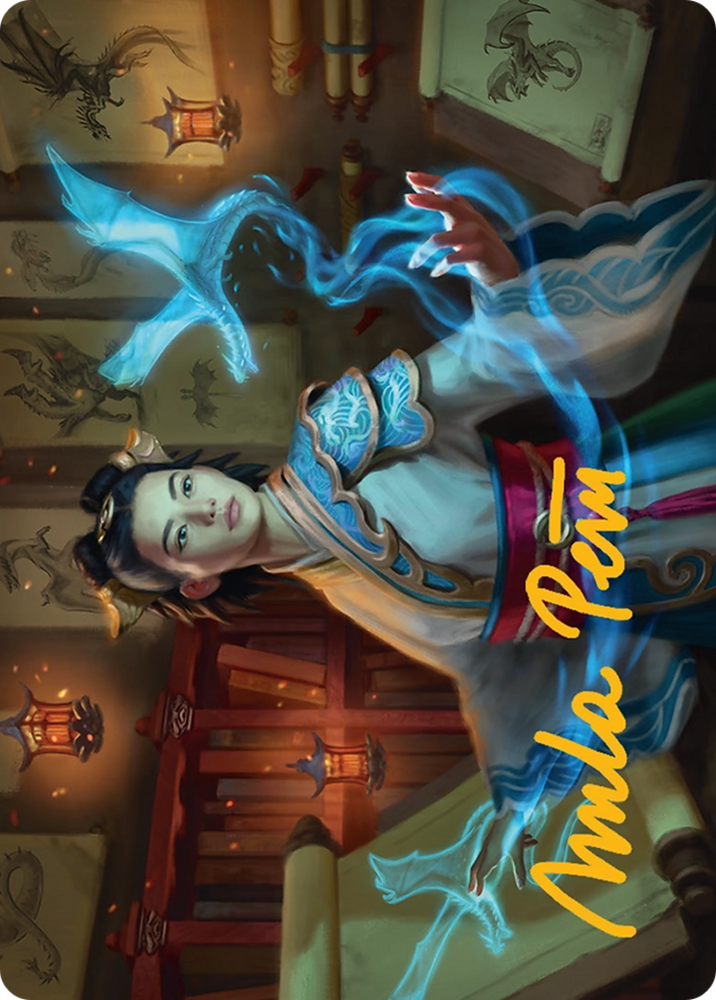 Dragonologist Art Card (6/54) [Tarkir: Dragonstorm Art Series] Magic: The Gathering