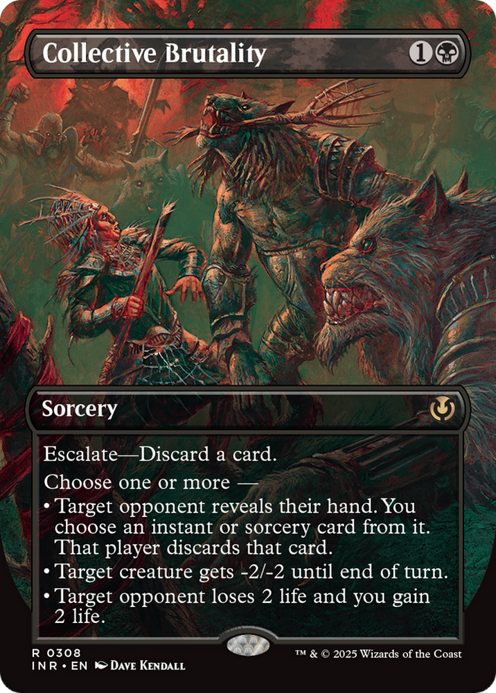 Collective Brutality (Borderless) [Innistrad Remastered] Magic: The Gathering